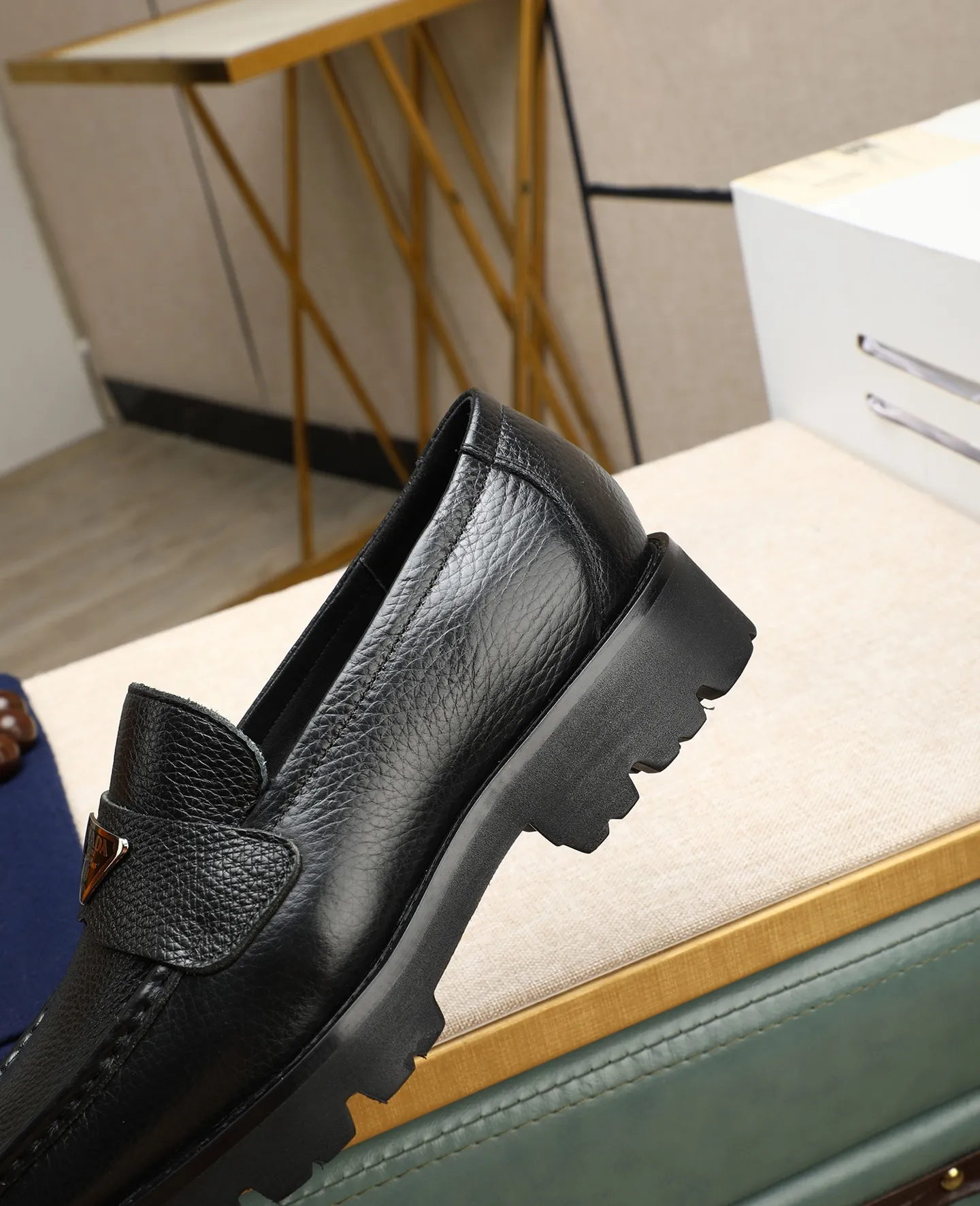 Men's men's shoes 💰540 (water-dyed cow leather) 📛📛PRADA high-end 20 counter latest model formal business leather shoes 👔 original version of the highest quality! Imported from Italy🇮🇹First layer calfskin fabric➕Cowhide lining Original outsole Formal size: 38➖45